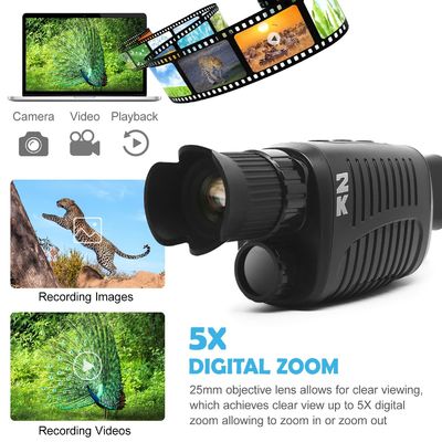 Digital Infrared Day And Night Time Binoculars Monocular 5X Digital Zoom Full Colored Night Vision